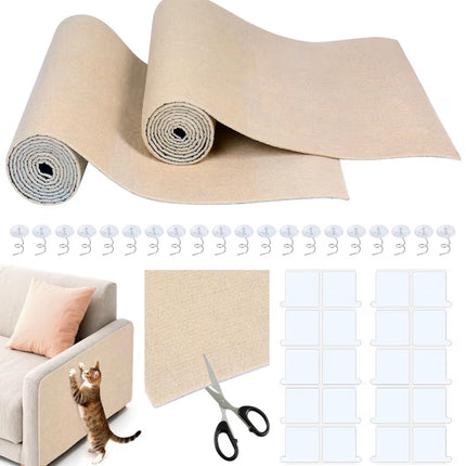 Tapis Griffoir Auto-Adhésif pour Chat – Protection Canapé et Meubles Découpable