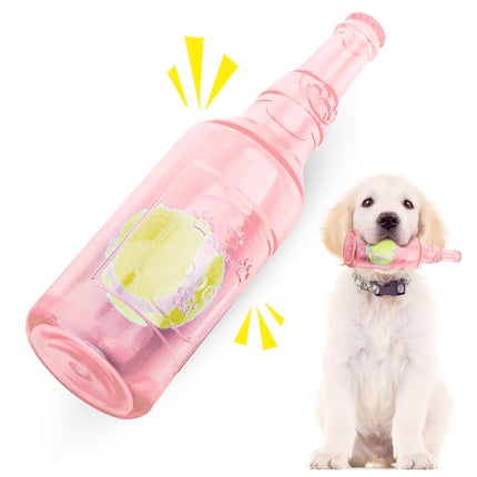 Jouet Interactif pour Chien en Forme de Bouteille – Résistant à la Morsure