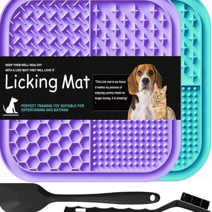 Tapis de léchage apaisant pour chiens & chats – Anti-stress, alimentation lente