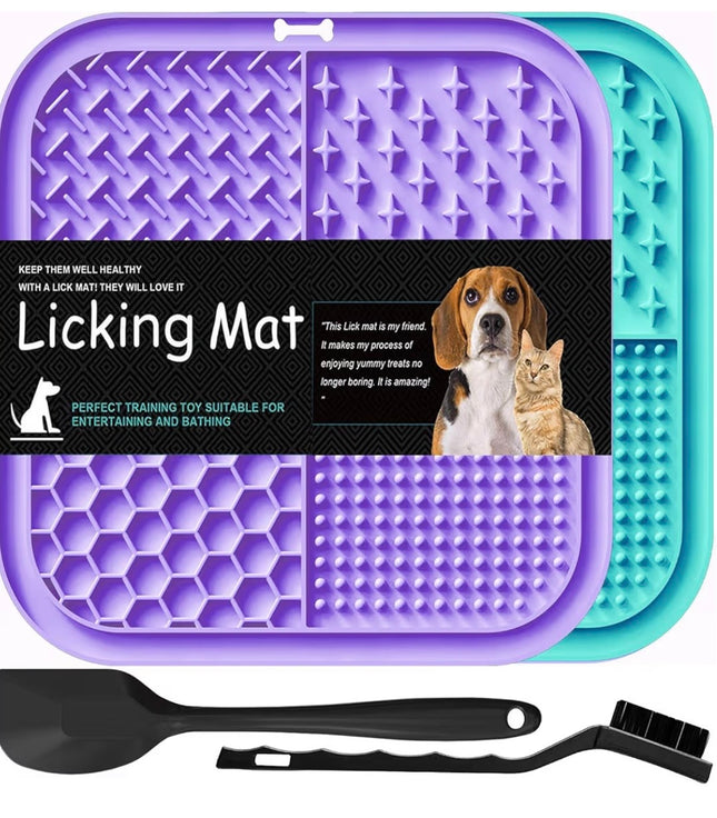 Tapis de léchage apaisant pour chiens & chats – Anti-stress, alimentation lente