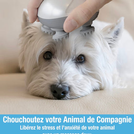 Masseur Électrique Relaxant pour Chien et Chat – Anti-Stress, Double Intensité