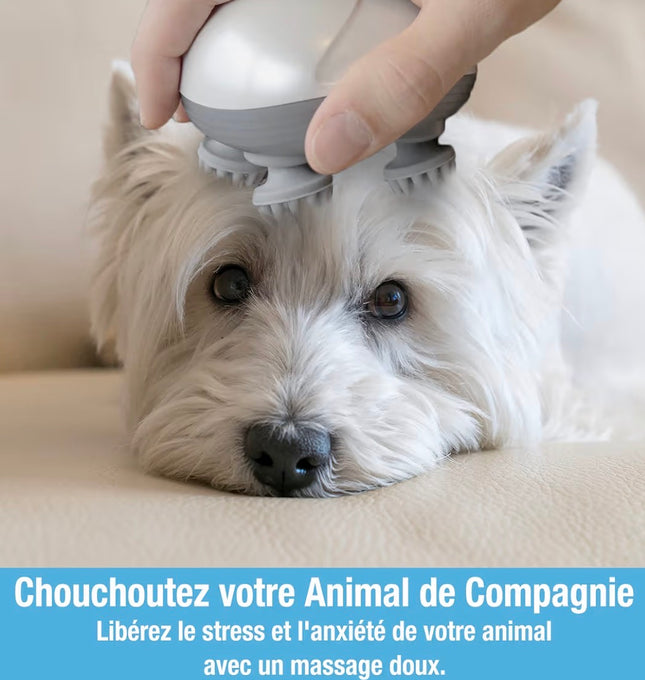 Masseur Électrique Relaxant pour Chien et Chat – Anti-Stress, Double Intensité
