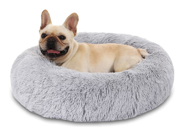 Panier Donut Apaisant – Lit Douillet en Fausse Fourrure