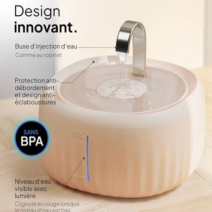 Fontaine à Eau Automatique Silencieuse pour Chat avec Filtration 3 Étapes