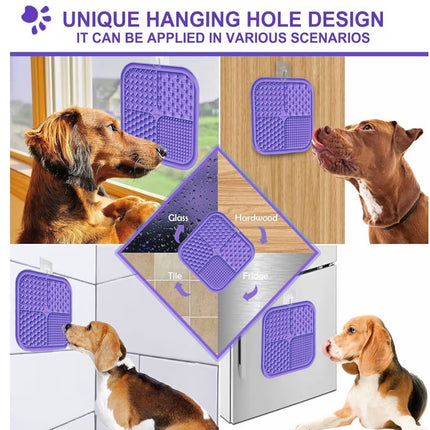 Tapis de léchage apaisant pour chiens & chats – Anti-stress, alimentation lente