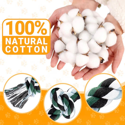 Corde à Mâcher pour Chien – Jouet Résistant en Coton Naturel 66 cm