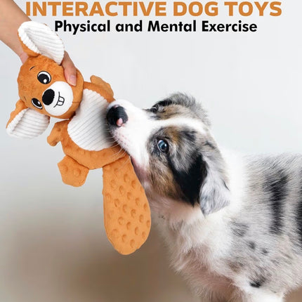 Jouet Interactif en Peluche pour Chien – Anti-Stress avec Couineur Intégré