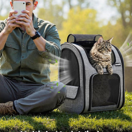 Sac à dos de transport respirant pour chien et chat – Confort et sécurité pour vos déplacements