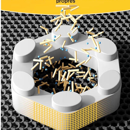 Tapis de litière pour chat extra large – Antidérapant et facile à nettoyer