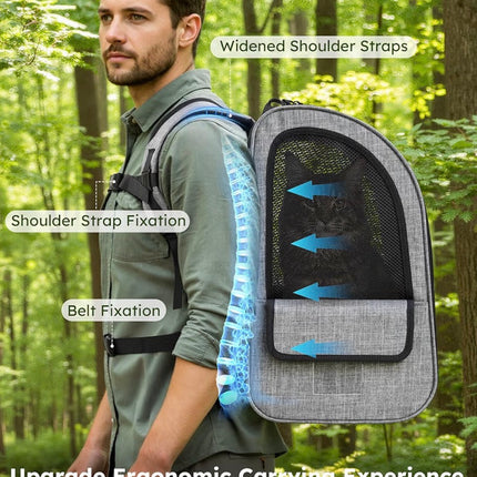 Sac à dos de transport respirant pour chien et chat – Confort et sécurité pour vos déplacements