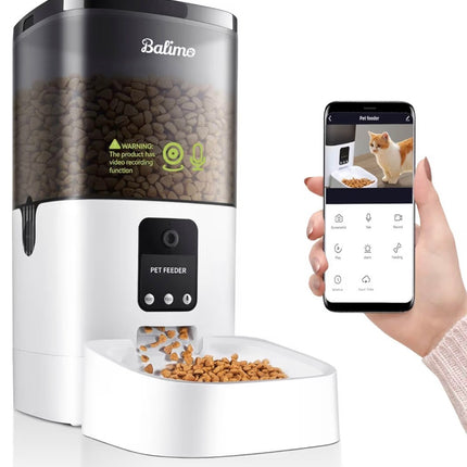 Distributeur Automatique Connecté pour Chat et Chien avec Caméra HD