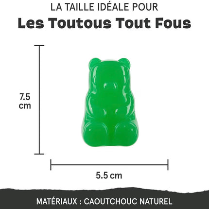 Jouet à Mâcher Ultra Résistant pour Chien – Ours Distributeur de Friandises
