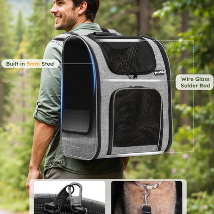 Sac à dos de transport respirant pour chien et chat – Confort et sécurité pour vos déplacements