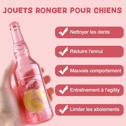 Jouet Interactif pour Chien en Forme de Bouteille – Résistant à la Morsure