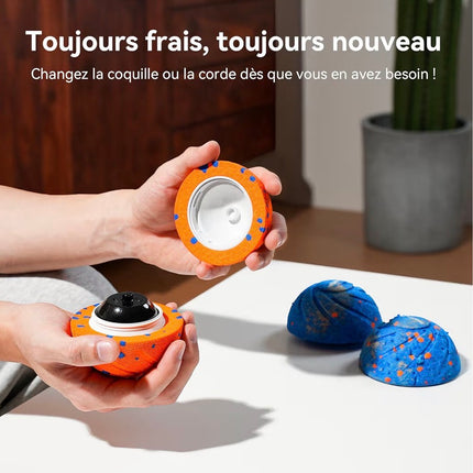 Balle interactive intelligente pour chien – 3 modes de jeu, rechargeable et résistante à l’eau