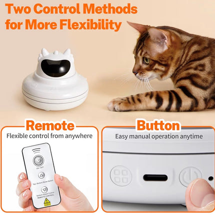 Jouet Interactif Intelligent pour Chat – Tapis Cache-Cache Électrique avec Plumes – Rechargeable