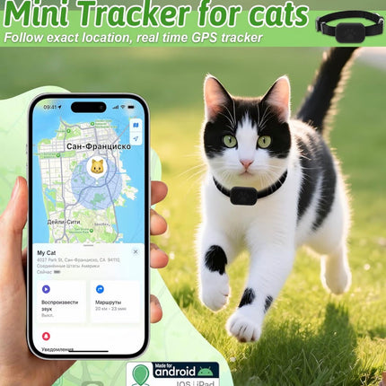 Traceur GPS Intelligent pour Chien et Chat – Localisation en Temps Réel, Léger et Étanche