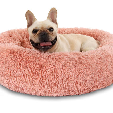 Panier Donut Apaisant – Lit Douillet en Fausse Fourrure