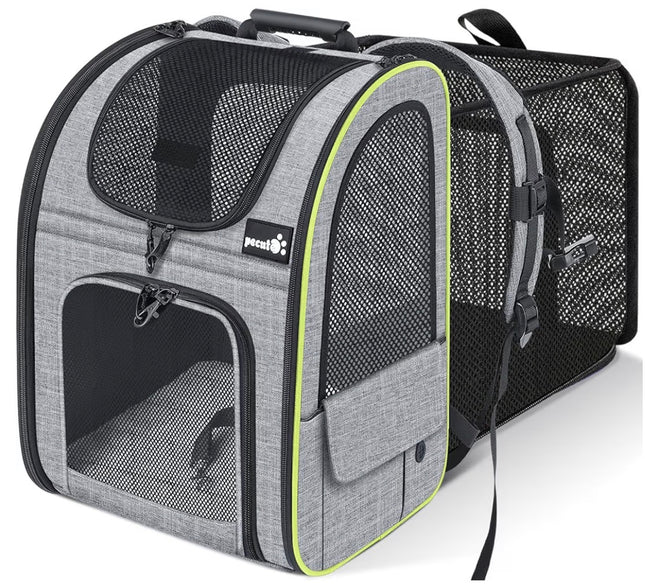 Sac de transport extensible pour chat et petit chien – Confort et sécurité en déplacement