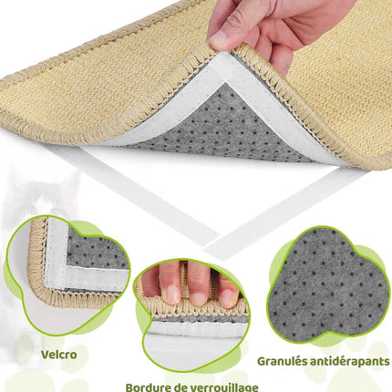 Tapis Griffoir en Sisal pour Chat – Protection Anti-Rayures pour Maison