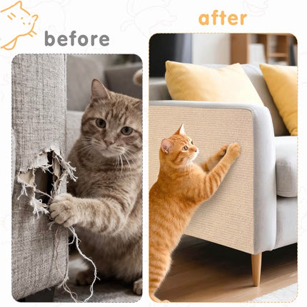 Tapis Griffoir Auto-Adhésif pour Chat – Protection Canapé et Meubles Découpable