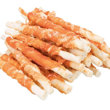 Rouleaux à mâcher pour chien en peau de bœuf & poulet 🍗 | Friandises dentaires