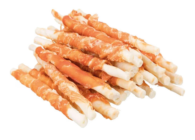 Rouleaux à mâcher pour chien en peau de bœuf & poulet 🍗 | Friandises dentaires