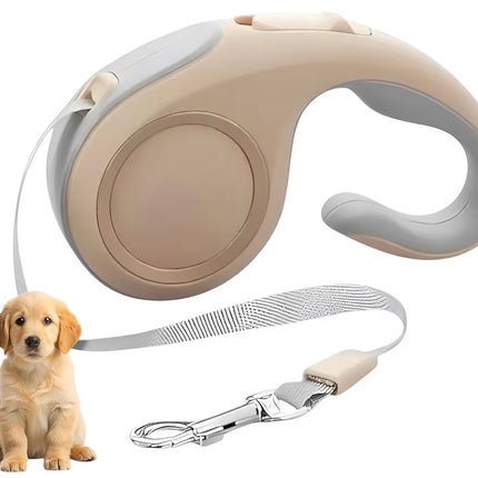 Laisse Rétractable pour Chien 5 m – Poignée Ergonomique et Frein à Une Main