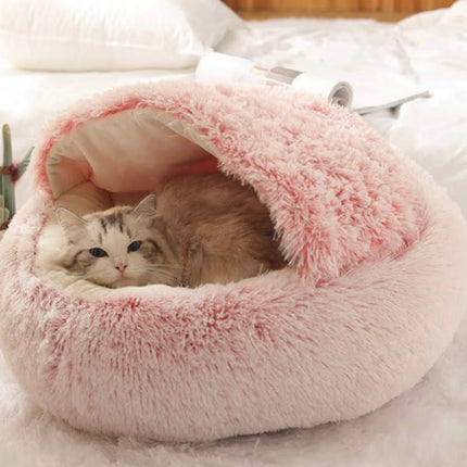 Panier Cocoon Ultra-Doux pour Chat  – Lavable, Anti-Stress et Anti-Dérapant