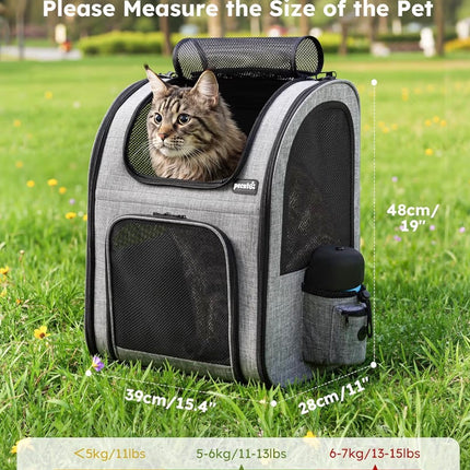 Sac à dos de transport respirant pour chien et chat – Confort et sécurité pour vos déplacements