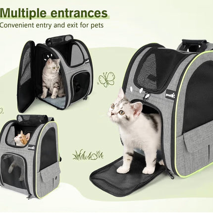 Sac de transport extensible pour chat et petit chien – Confort et sécurité en déplacement