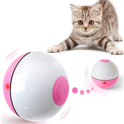 Balle interactive automatique pour chat avec LED – Rechargeable, intelligente et anti-ennui