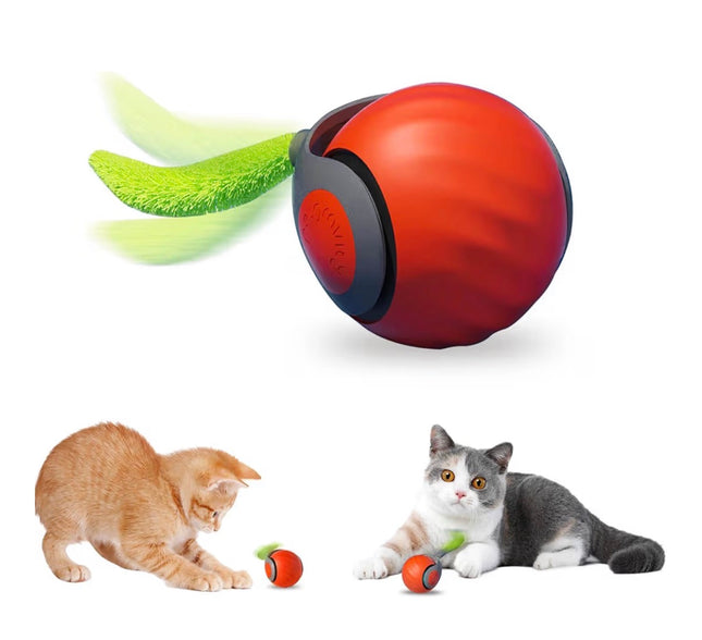 Balle Interactive Intelligente pour Chat – Rechargeable USB-C avec Modes Automatiques