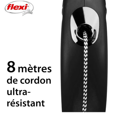 Laisse rétractable pour chien 8 m – Système de freinage confortable et poignée ergonomique