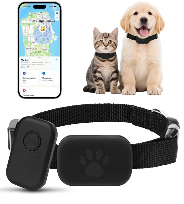 Traceur GPS Intelligent pour Chien et Chat – Localisation en Temps Réel, Léger et Étanche