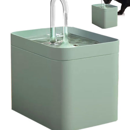 Fontaine à eau silencieuse pour chat et petit chien – Rechargeable – 1,5 L