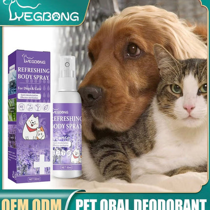 Spray Déodorant & Rafraîchissant pour Chiens et Chats – Élimine les Mauvaises Odeurs