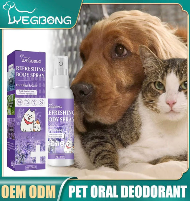 Spray Déodorant & Rafraîchissant pour Chiens et Chats – Élimine les Mauvaises Odeurs