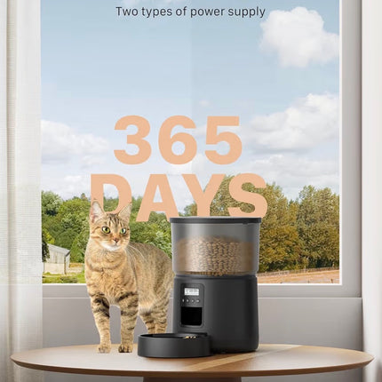 Distributeur Automatique de Croquettes pour Chat – Programmable avec Portions Réglables