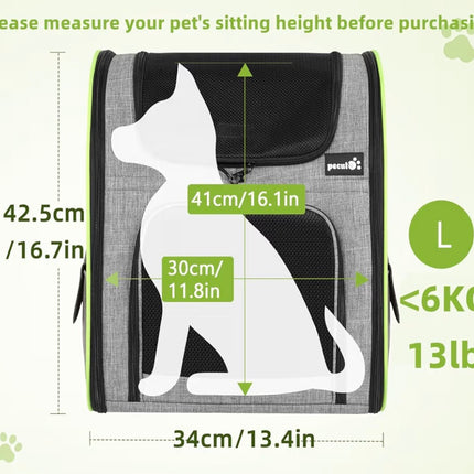 Sac de transport extensible pour chat et petit chien – Confort et sécurité en déplacement