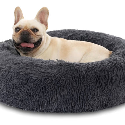 Panier Donut Apaisant – Lit Douillet en Fausse Fourrure