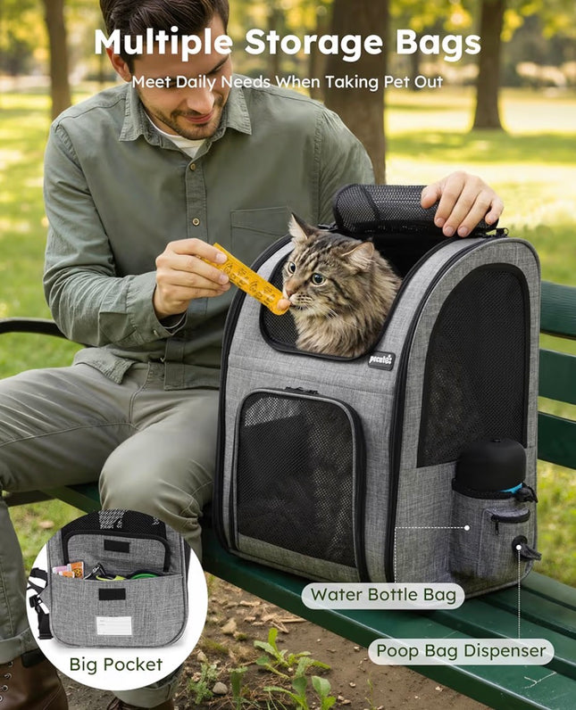 Sac à dos de transport respirant pour chien et chat – Confort et sécurité pour vos déplacements