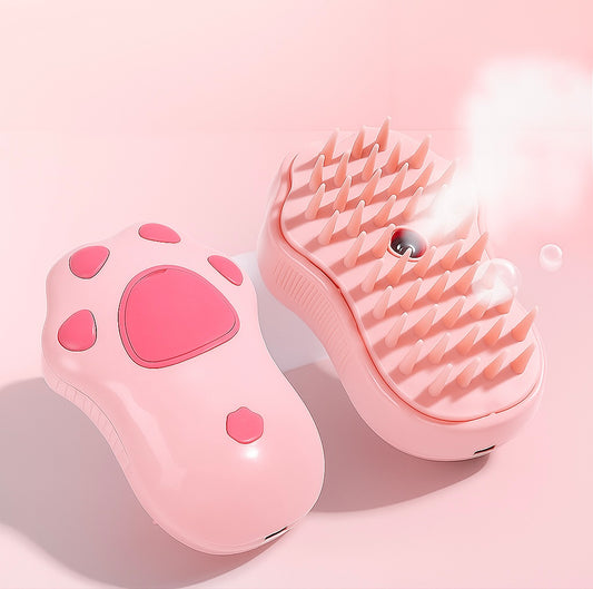 Brosse de toilettage 3-en-1 pour chats et chiens – Massage, bain et soin du pelage