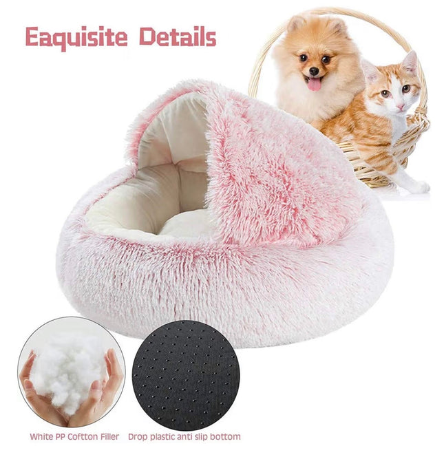 Panier Cocoon Ultra-Doux pour Chat  – Lavable, Anti-Stress et Anti-Dérapant