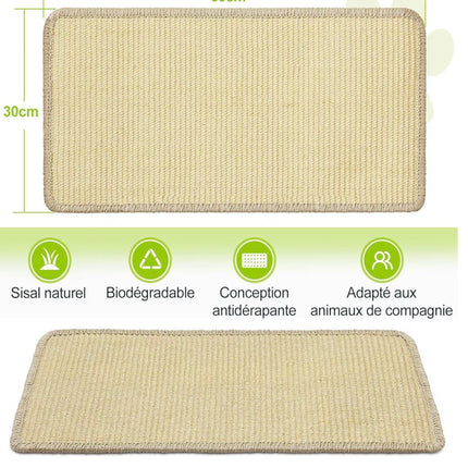 Tapis Griffoir en Sisal pour Chat – Protection Anti-Rayures pour Maison