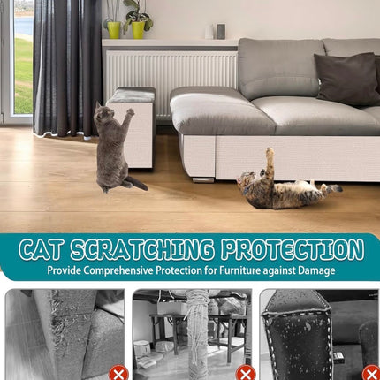 Tapis Griffoir Auto-Adhésif pour Chat 100 × 40 cm – Protection Canapé et Meubles