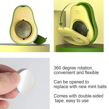 Jouet à l’herbe à chat rotatif – Stimulation, détente et hygiène pour chats