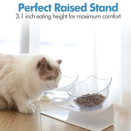 Gamelle Double Surélevée pour Chat – Confort et Alimentation Optimale