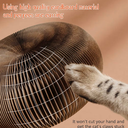 Jouet à Griffer Interactif pour Chat – Tunnel Modulable en Carton avec Balle