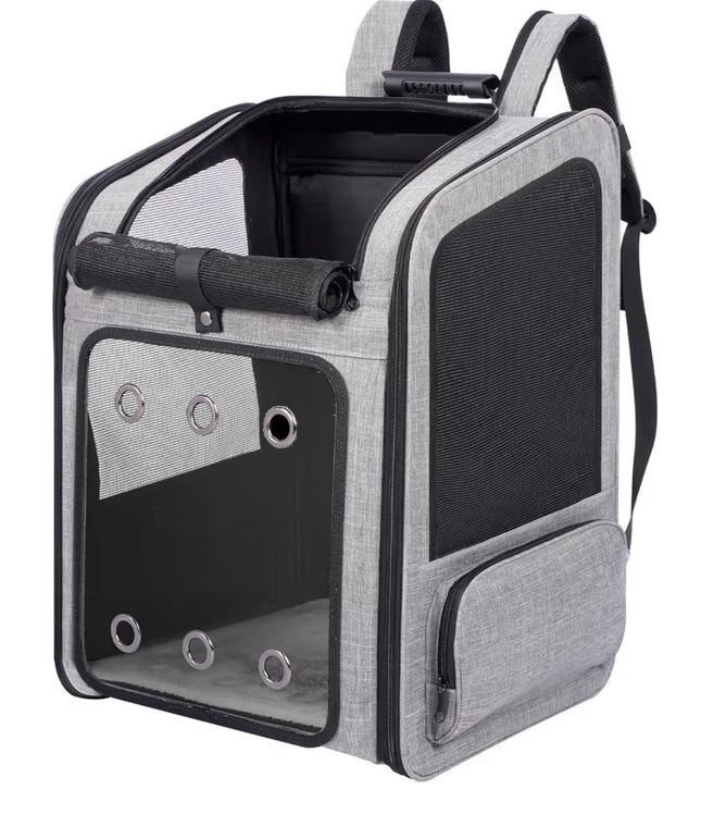 Sac à dos de transport grande capacité pour chat et chien – Respirant et confortable